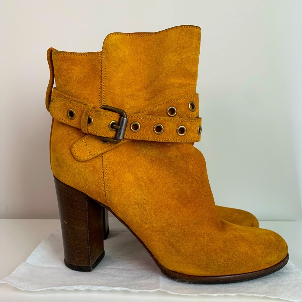 Sergio Rossi suede short boots